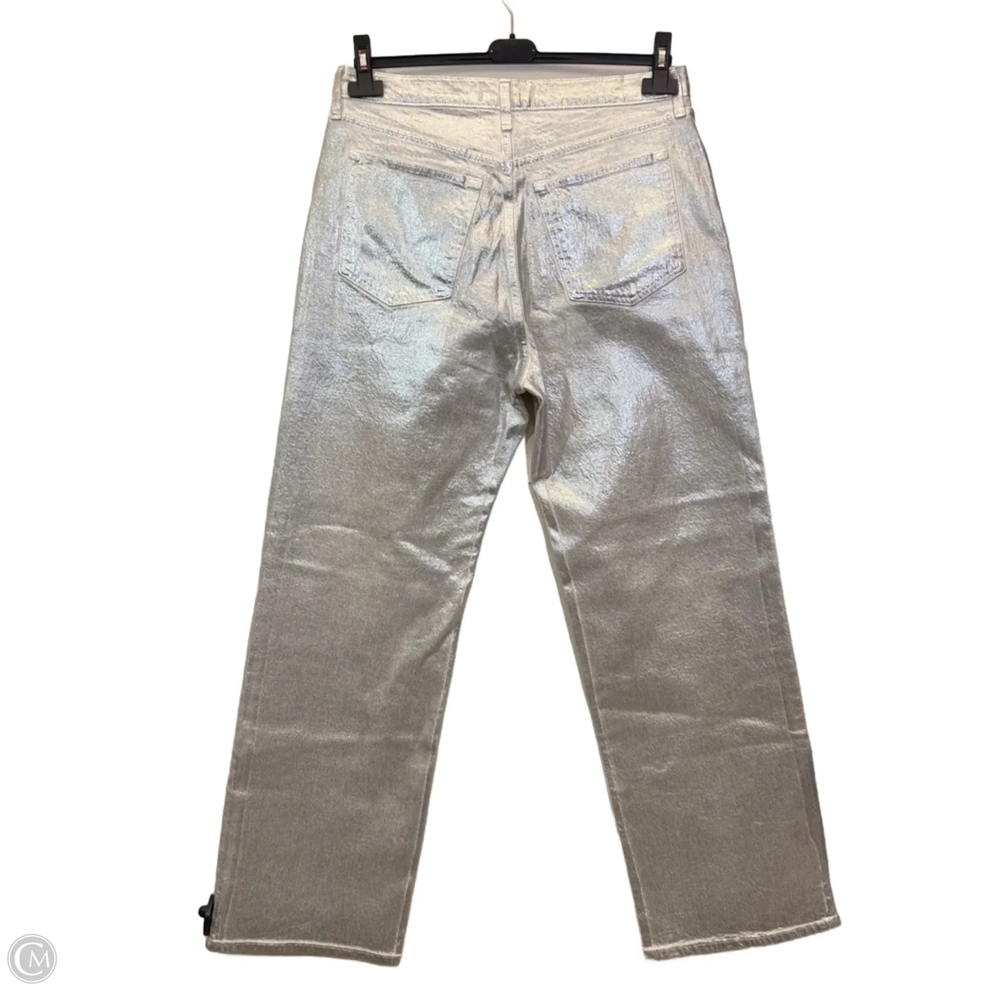 Jeans Straight By Abercrombie And Fitch In Silver, Size: 12