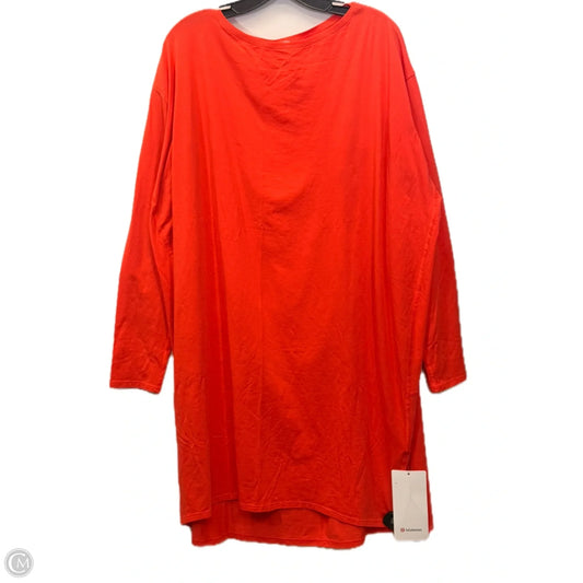 Athletic Dress By Lululemon In Orange, Size: 12