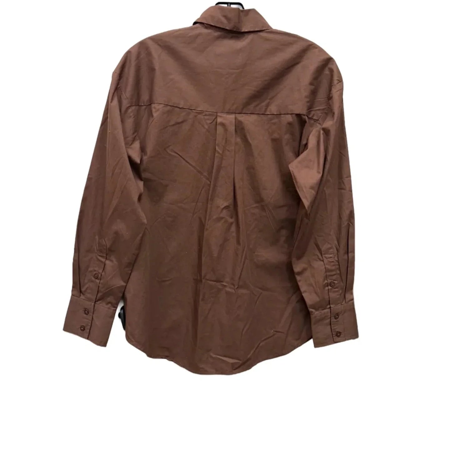 Top Long Sleeve By Abercrombie And Fitch In Brown, Size: Xxs