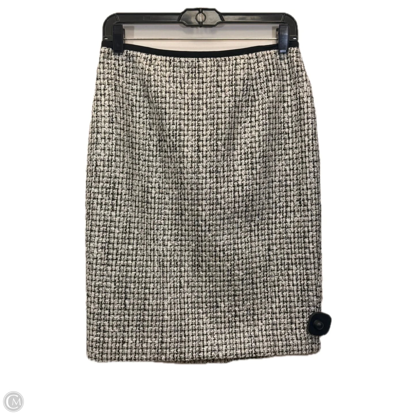 Skirt Midi By Calvin Klein In Black & White, Size: Xs