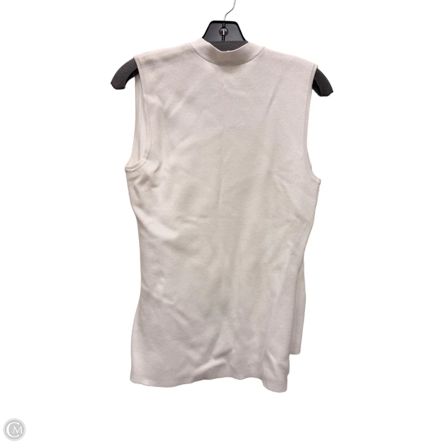 Vest Sweater By Ann Taylor In White, Size: M