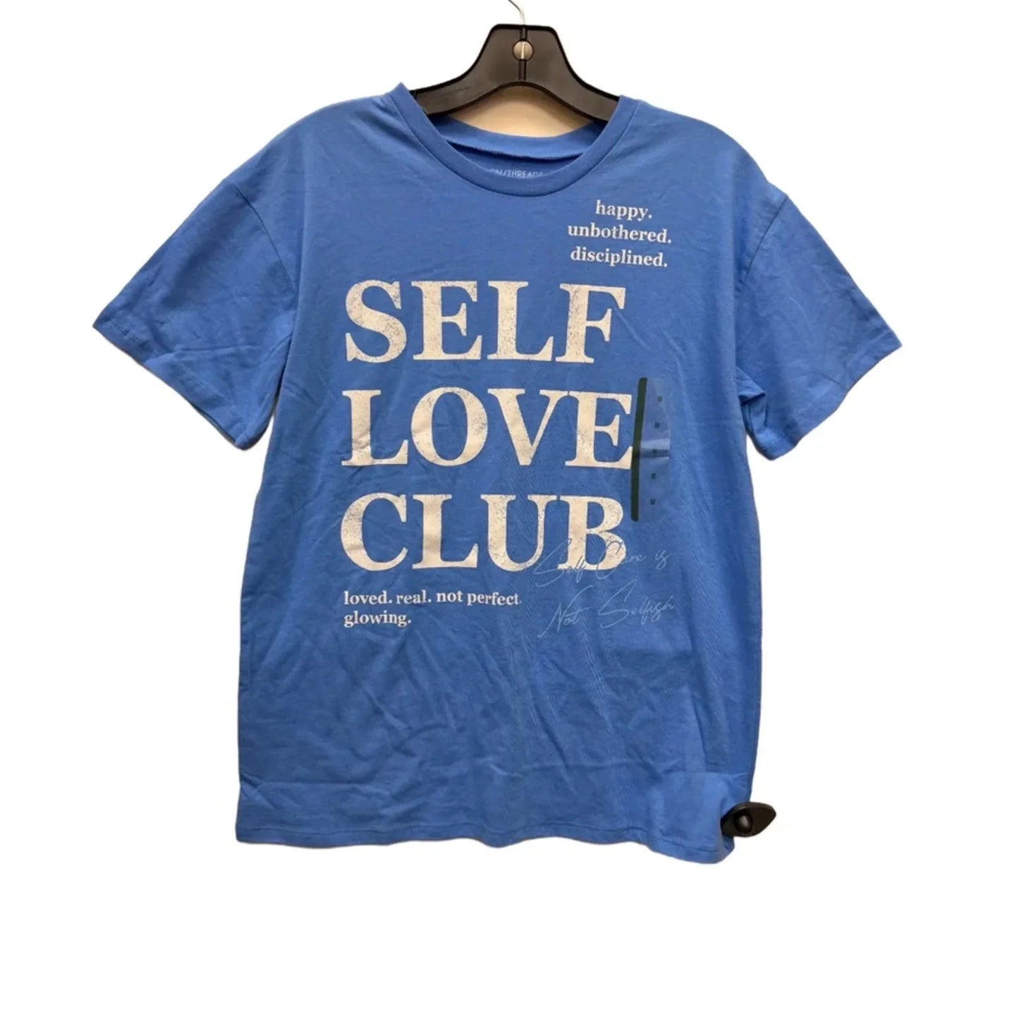 Top Short Sleeve Basic By Grayson Threads In Blue, Size: M