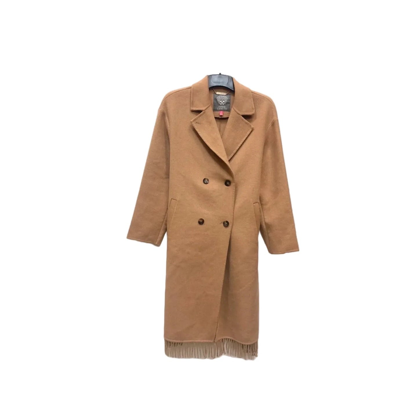Coat Wool By Vince Camuto In Tan, Size: M