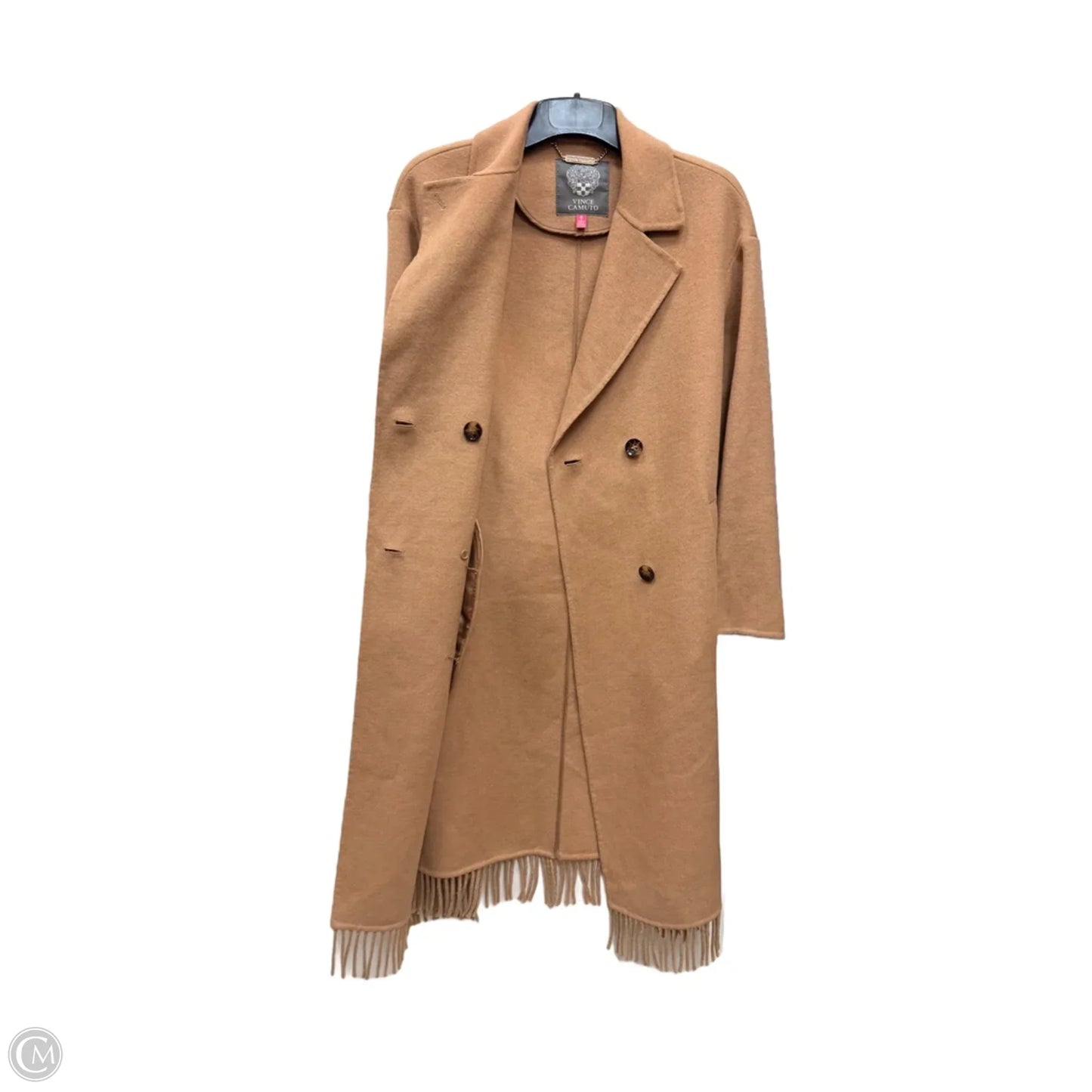 Coat Wool By Vince Camuto In Tan, Size: M
