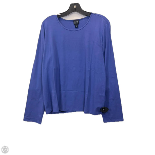 Top Long Sleeve Designer By Eileen Fisher In Purple, Size: L