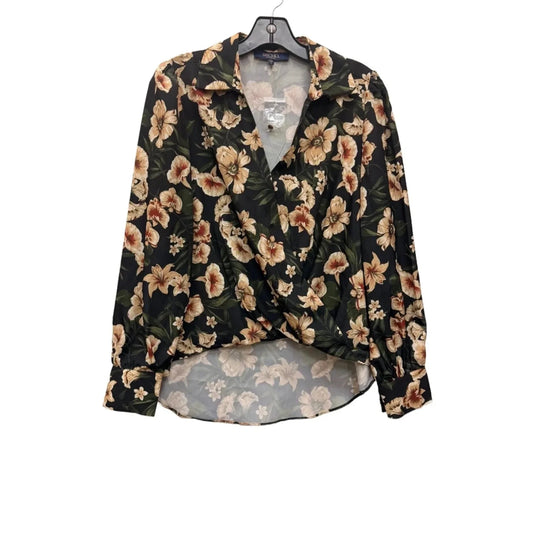 Top Long Sleeve By Rachel Zoe In Floral Print, Size: S