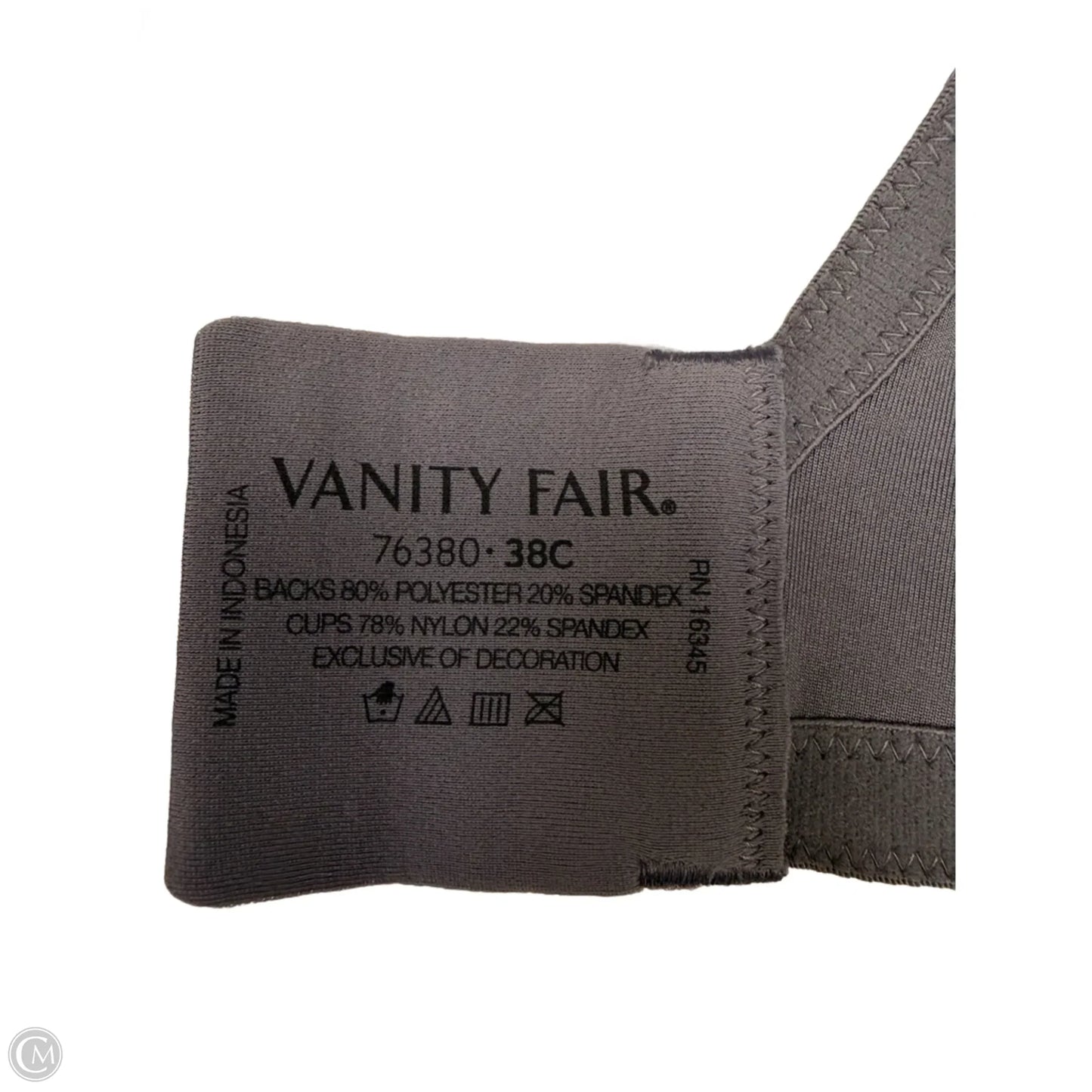 Bra By Vanity Fair,  Size: 38C