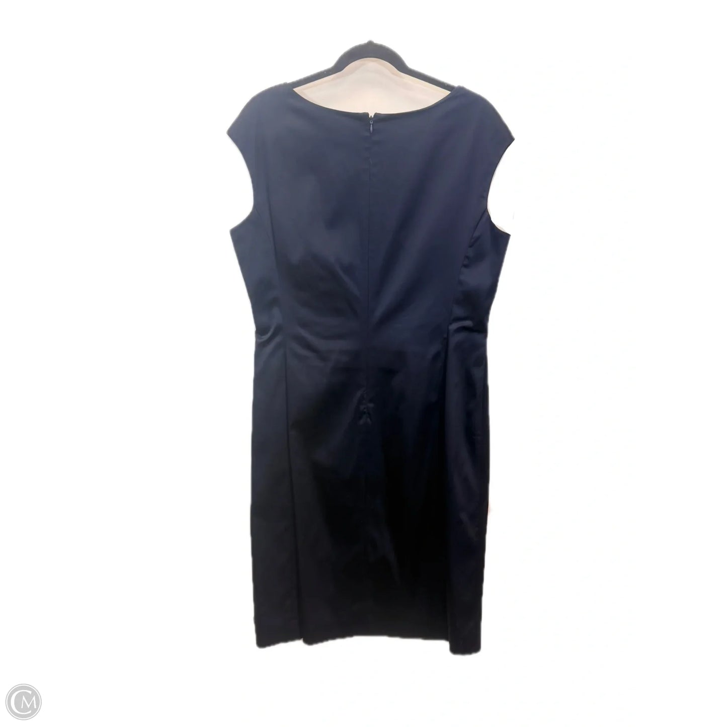 Dress Designer By Lauren By Ralph Lauren In Navy, Size: Xl
