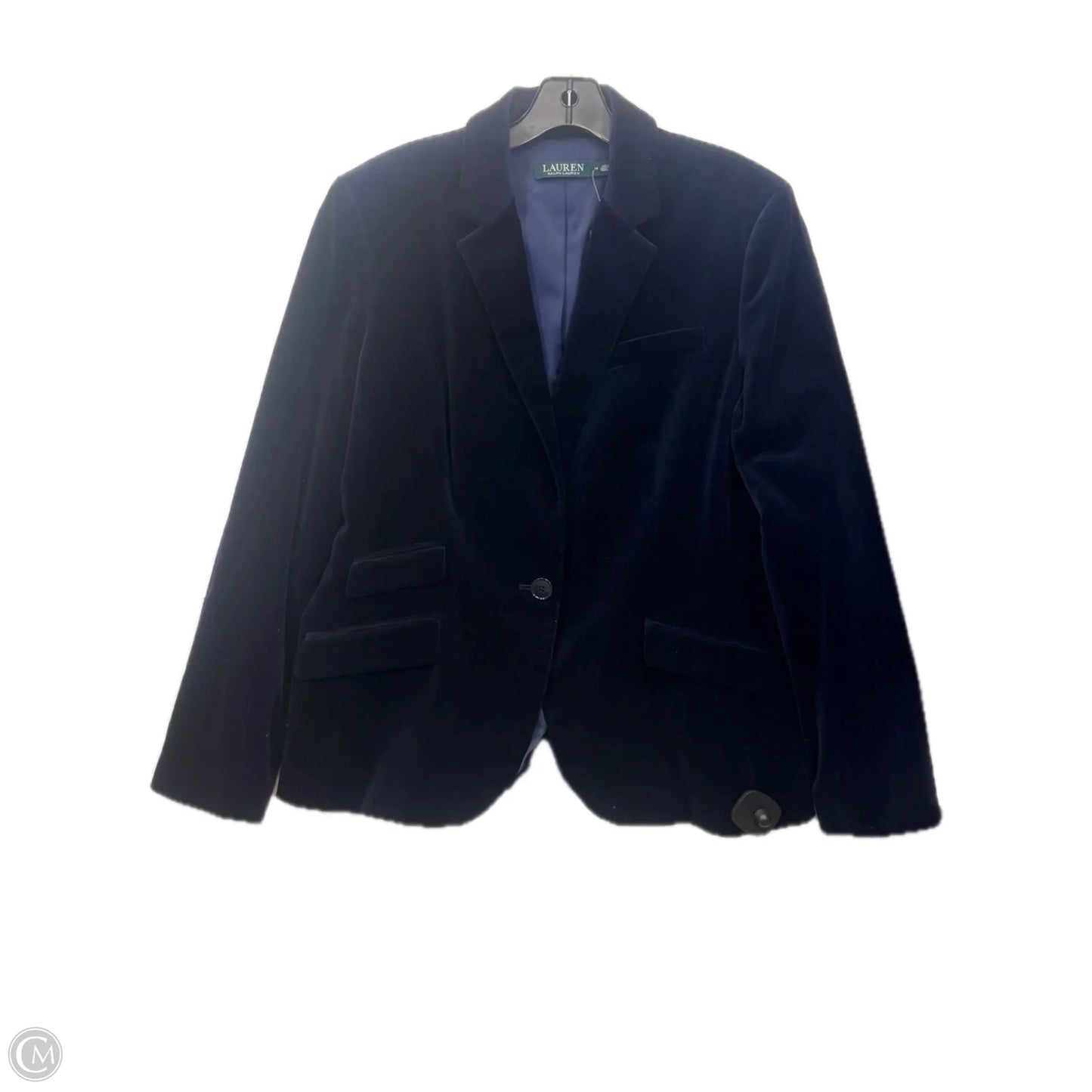 Blazer Designer By Lauren By Ralph Lauren In Navy, Size: Xl
