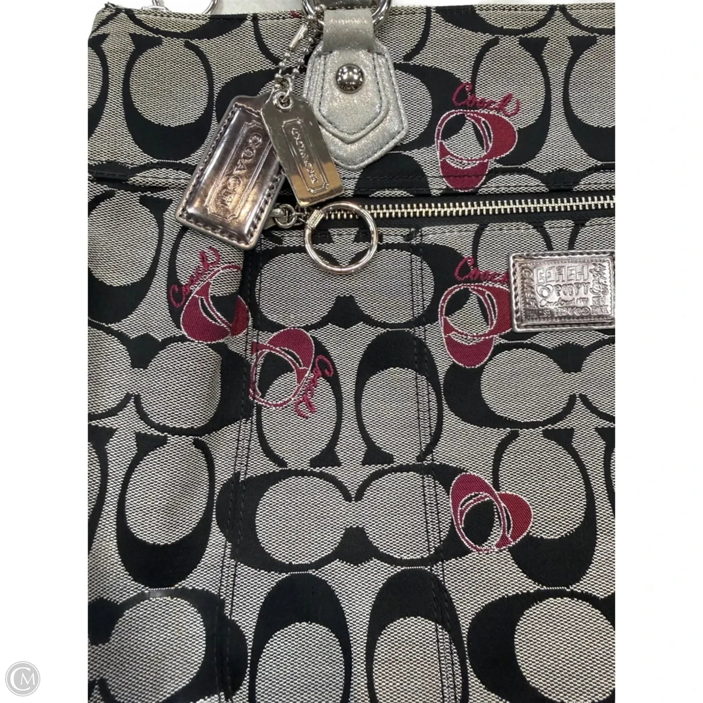 Poppy Handbag Designer By Coach, Size: Large