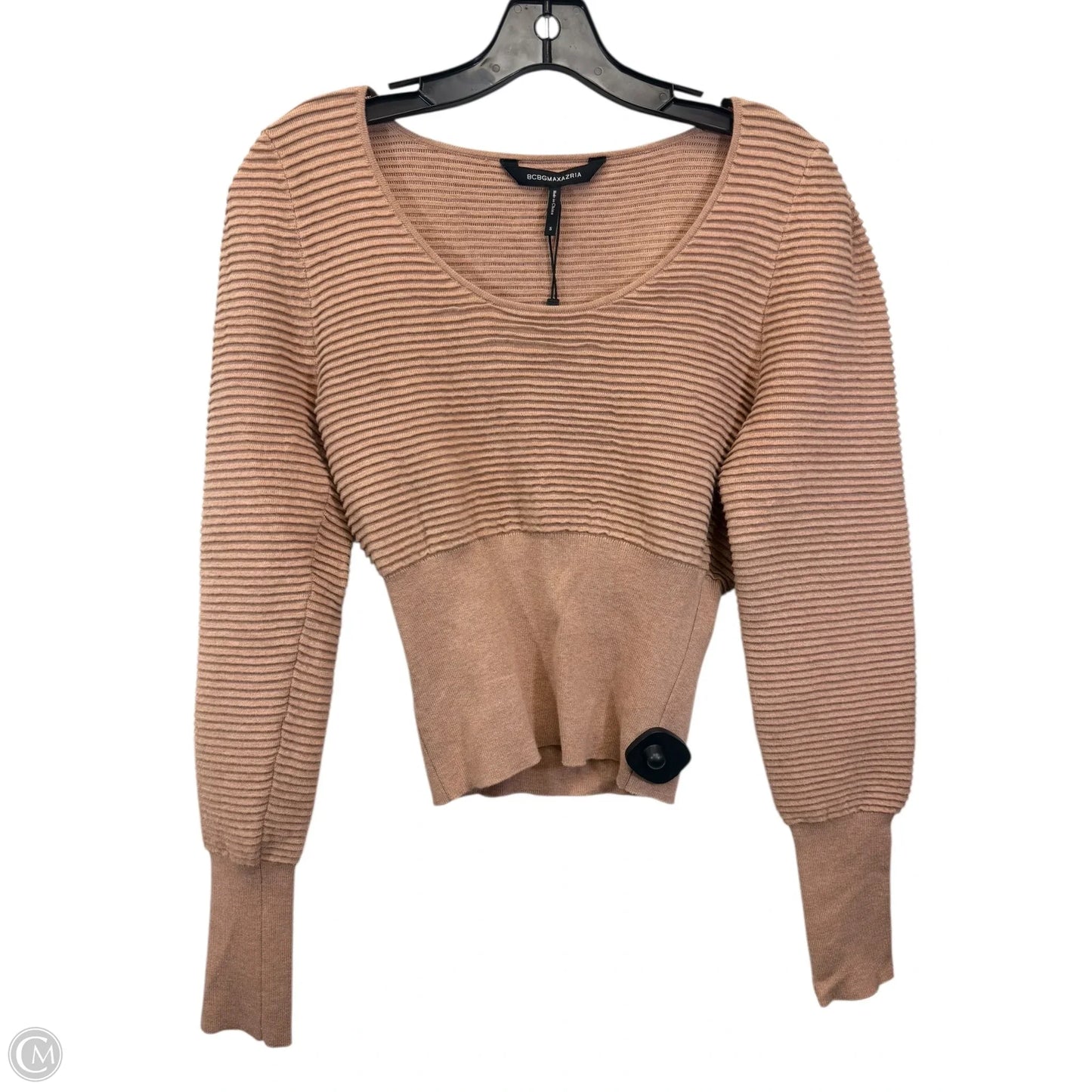 Top Long Sleeve By Bcbgmaxazria In Brown, Size: S