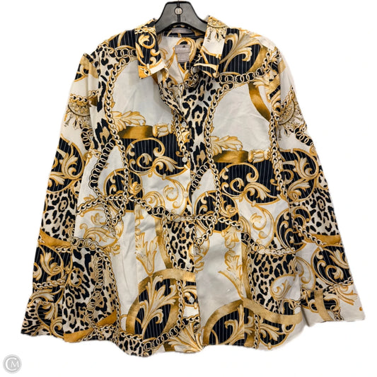 Top Long Sleeve By Chicos In Animal Print, Size: Xl