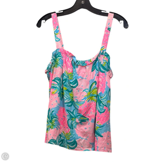 Top Sleeveless By Lilly Pulitzer In Pink & Purple, Size: M
