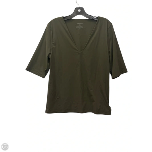 Top Short Sleeve By White House Black Market In Green, Size: Xl