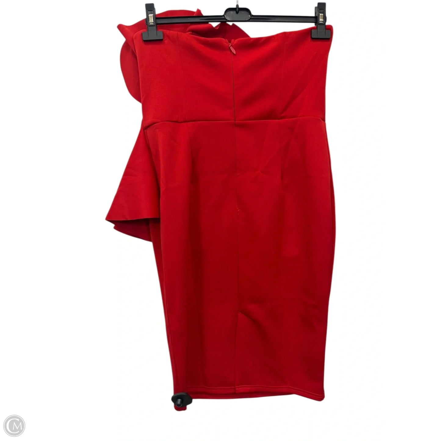Dress Casual Midi By New York And Co In Red, Size: L