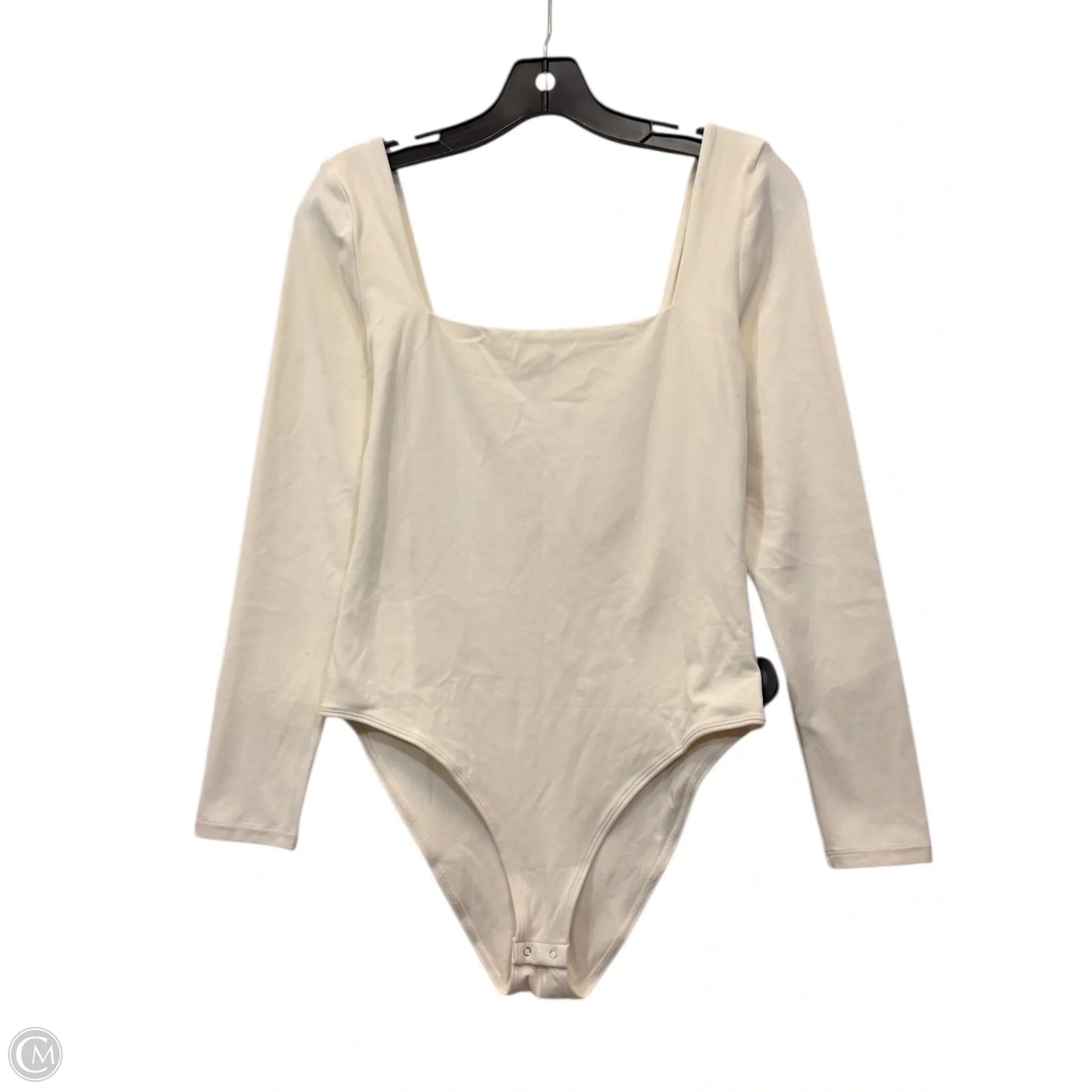 Bodysuit By Clothes Mentor In Cream, Size: M