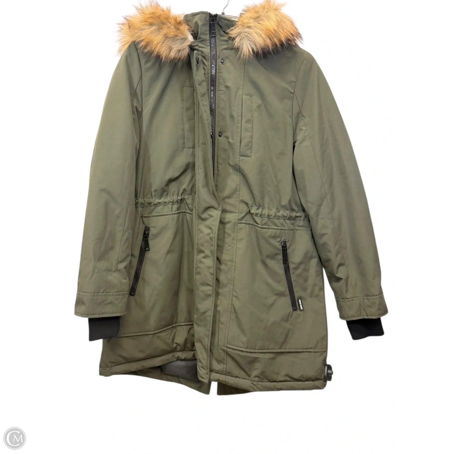 Coat Parka By Nine West Apparel In Green, Size: Xl