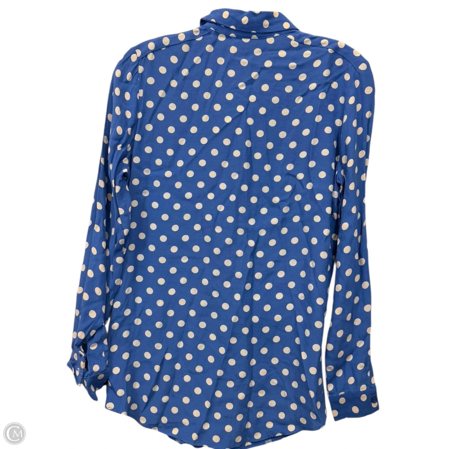Top Long Sleeve By Topshop In Polkadot Pattern, Size: Xs