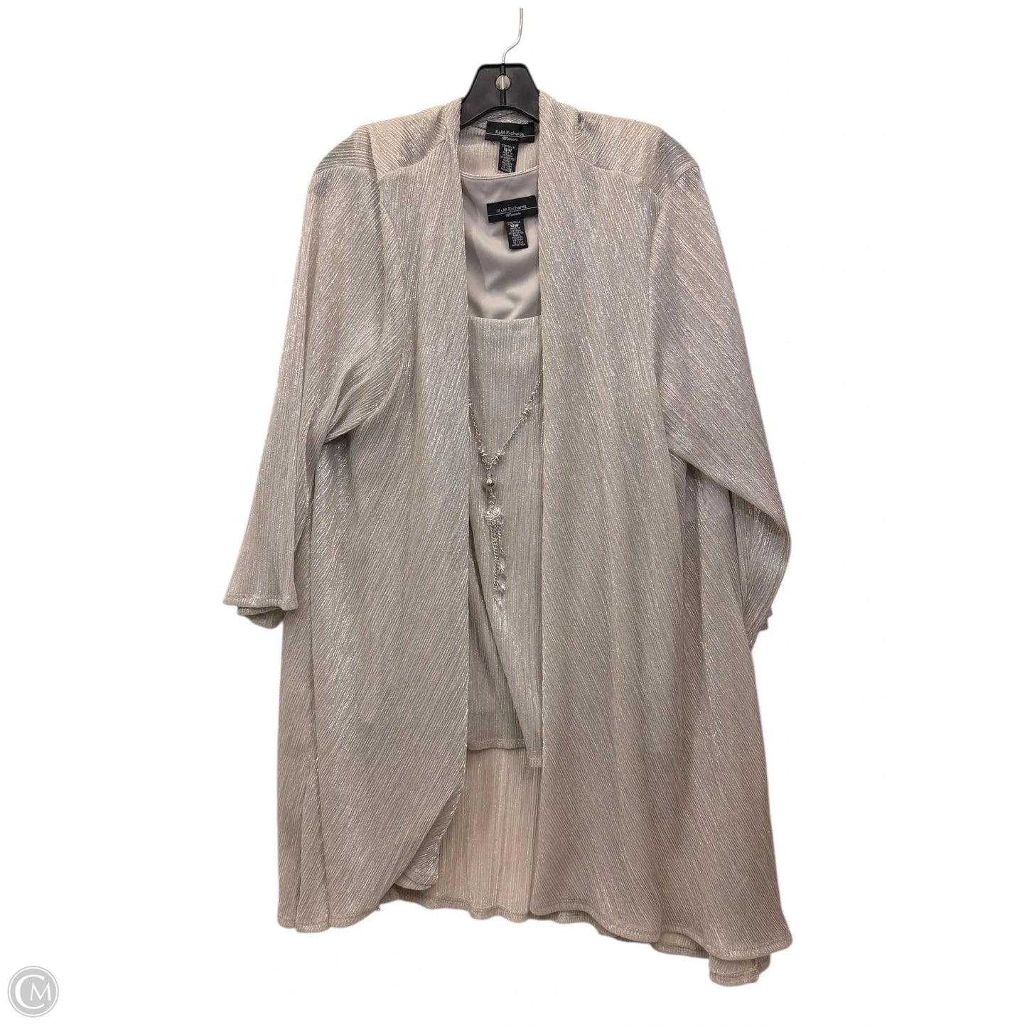 Pants Set 2pc By R And M Richards In Champagne , Size: 2x