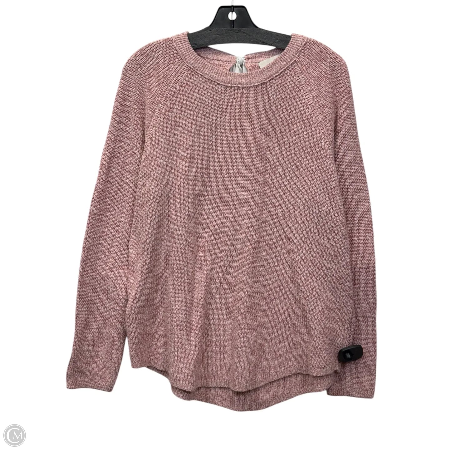 Sweater By Loft In Red & White, Size: Xxl
