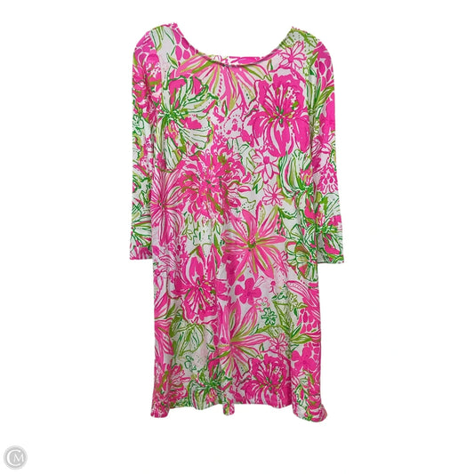 Dress Designer By Lilly Pulitzer In Green & Pink, Size: M