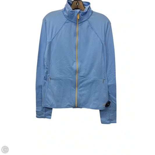 Jacket Designer By Lilly Pulitzer In Blue & Gold, Size: L