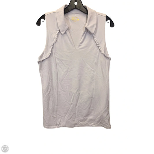Top Sleeveless Designer By Lilly Pulitzer In White, Size: L