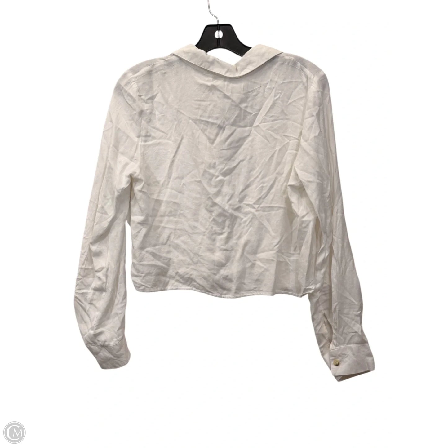 Top Long Sleeve By Sim & Sam In White, Size: S