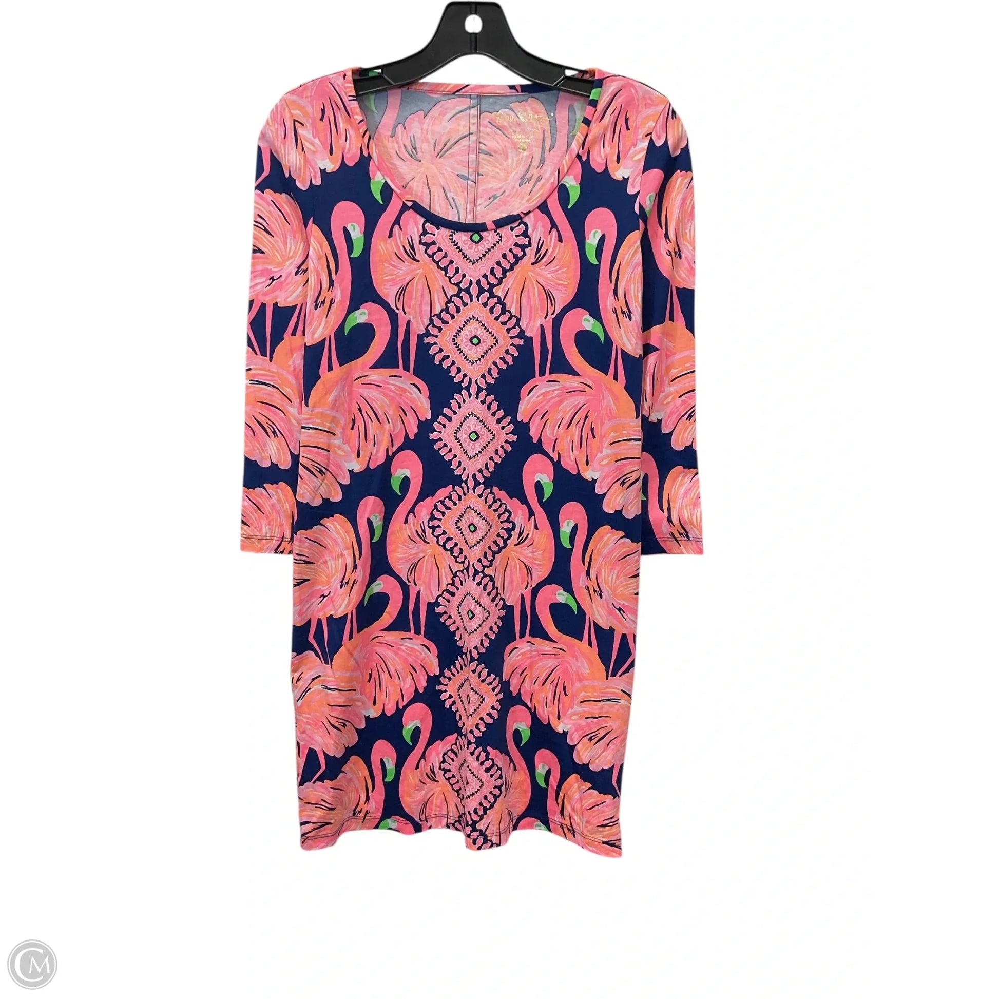 Dress Designer By Lilly Pulitzer In Blue & Orange, Size: Xs Dress Designer By Lilly Pulitzer In Blue & Orange, Size: Xs