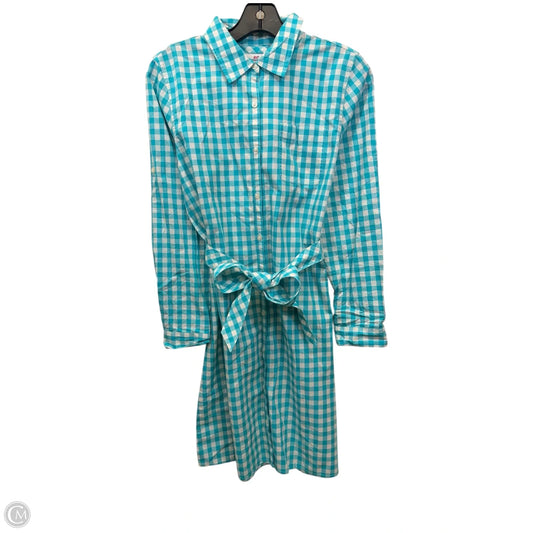 Dress Casual Midi By Vineyard Vines In Blue & White, Size: Xl