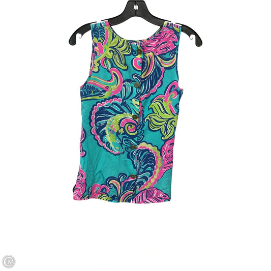 Top Sleeveless Designer By Lilly Pulitzer In Multi-colored, Size: Xs