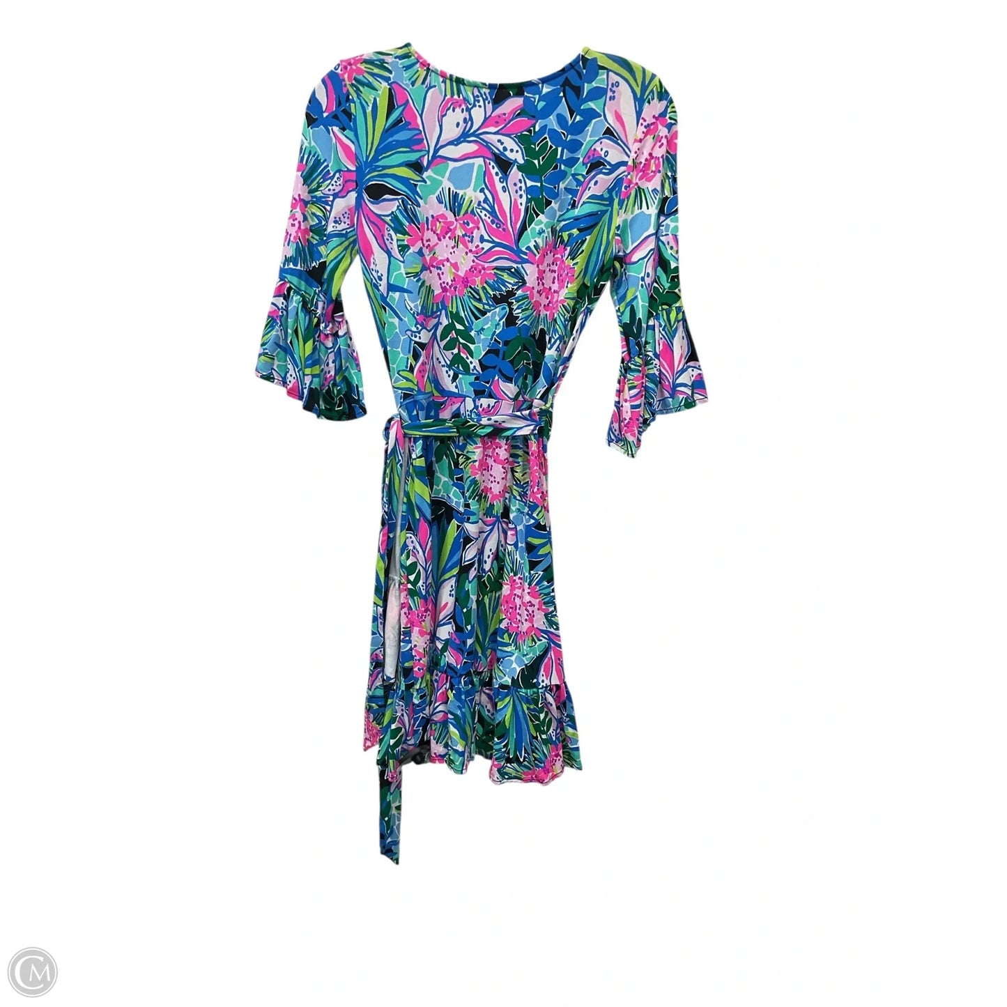 Dress Designer By Lilly Pulitzer In Tropical Print, Size: Xs
