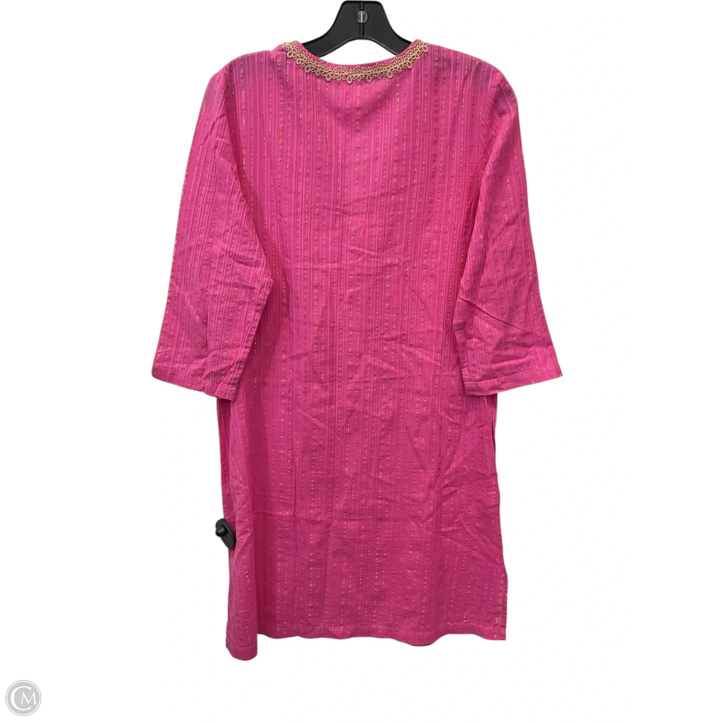 Dress Designer By Lilly Pulitzer In Gold & Pink, Size: S
