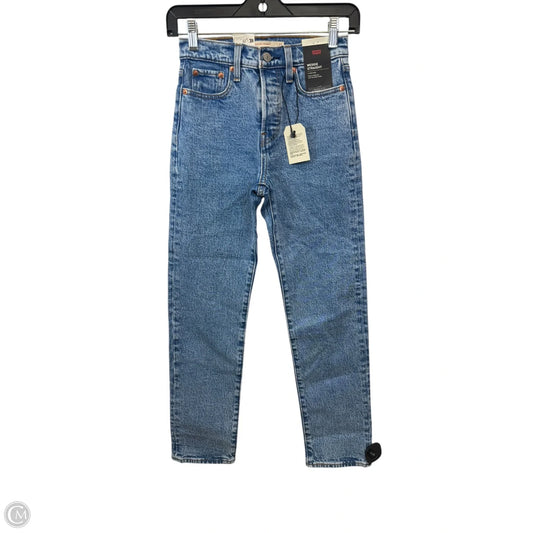 Jeans Straight By Levis In Blue Denim, Size: 0