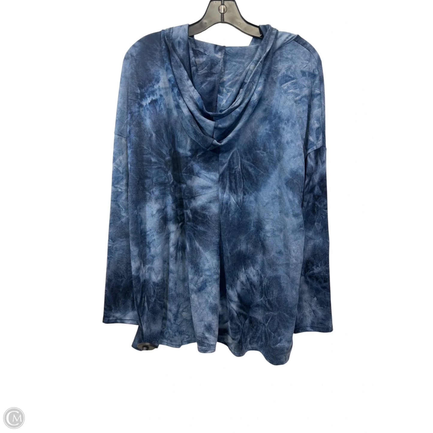 Top Long Sleeve By Green Envelope In Blue, Size: 2x
