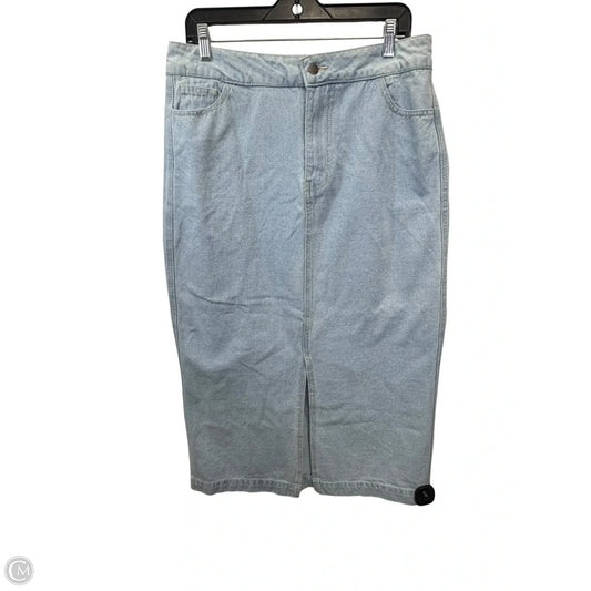 Skirt Maxi By Velvet Heart In Blue Denim, Size: L