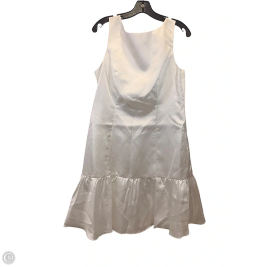 Dress Casual Midi By Adrianna Papell In White, Size: L