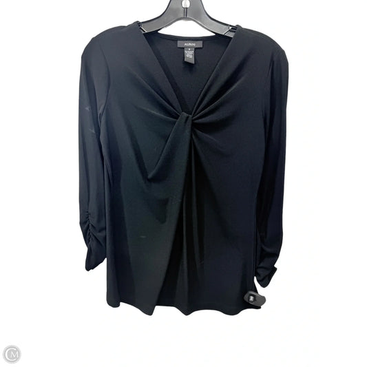 Top Long Sleeve By Alfani In Black, Size: S