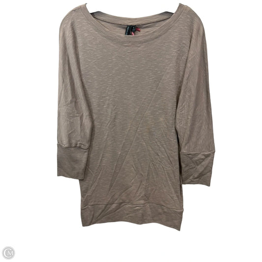 Top 3/4 Sleeve By Cynthia Rowley In Taupe, Size: S