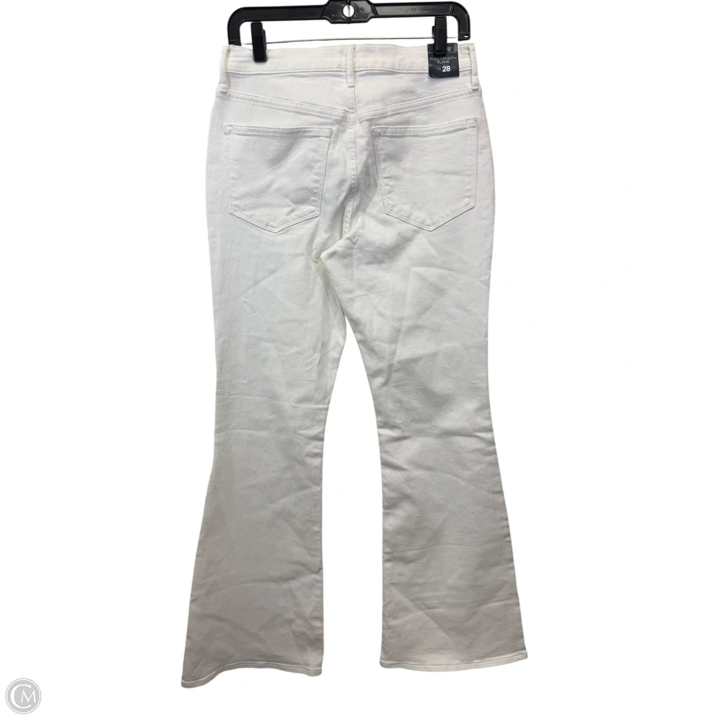 Jeans Flared By J. Crew In White, Size: 6