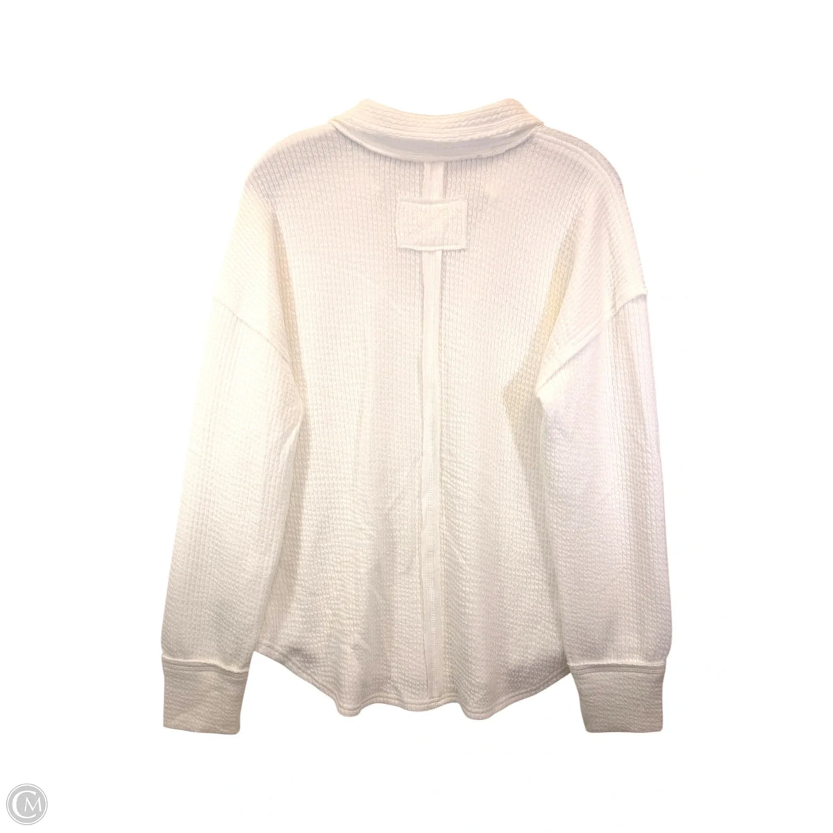 Top Long Sleeve By Blu Pepper In Cream, Size: L