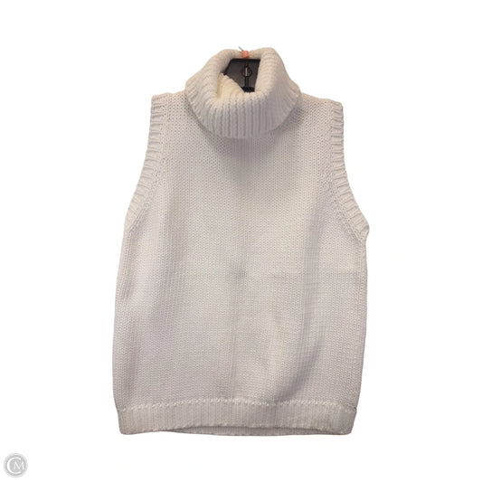 Vest Sweater By Ralph Lauren In White, Size: M