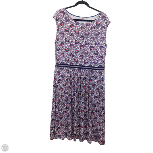 Dress Casual Midi By Boden In Multi-colored, Size: L