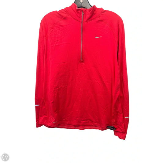 Athletic Sweatshirt Collar By Nike In Pink, Size: 1x