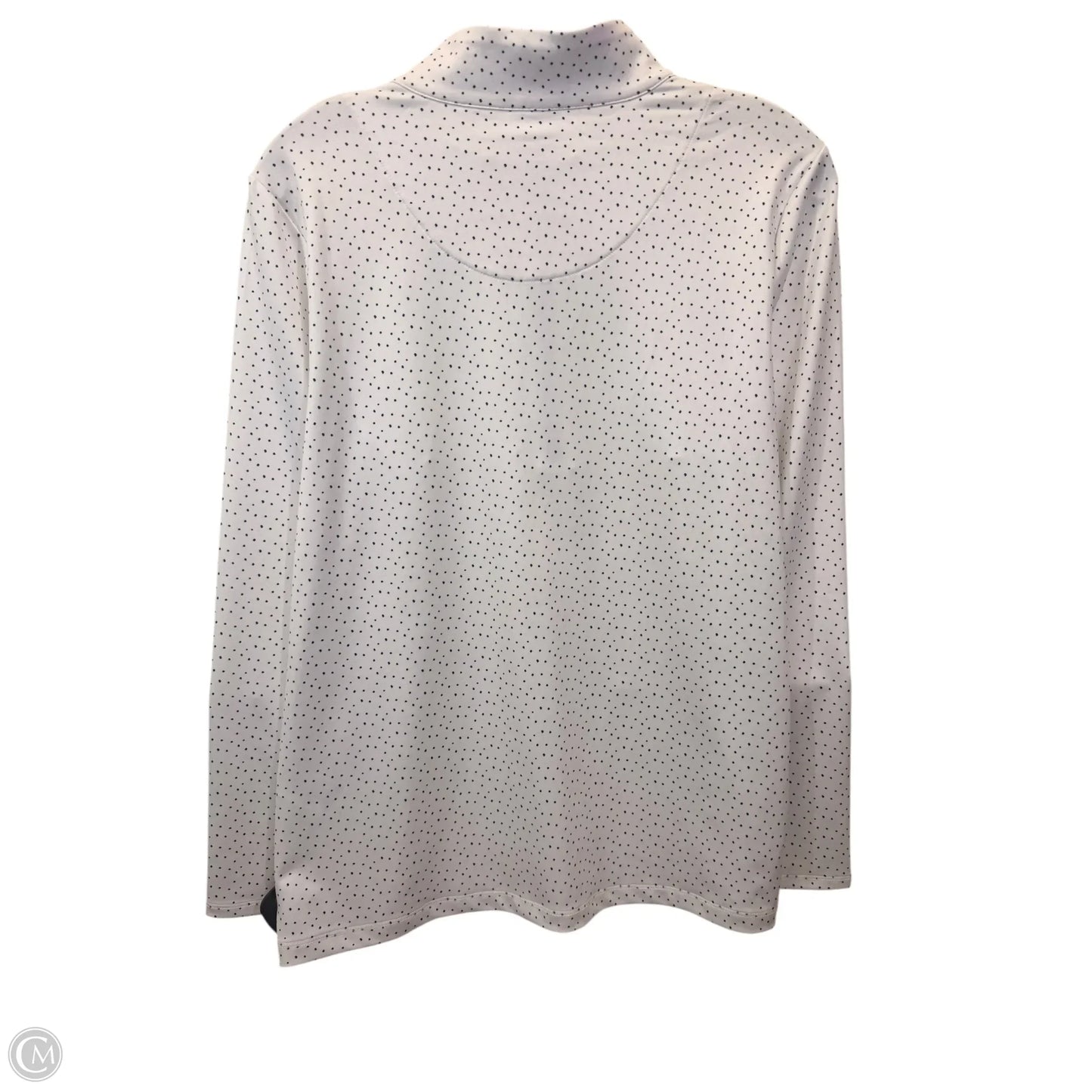 Top Long Sleeve By Chicos In Blue & White, Size: L