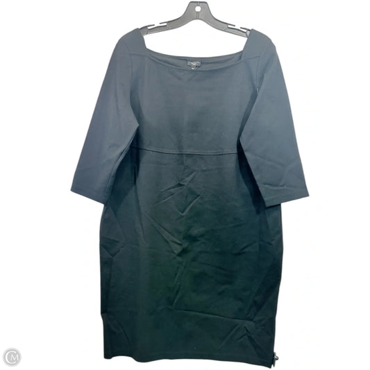 Dress Casual Midi By Talbots In Black, Size: 2x