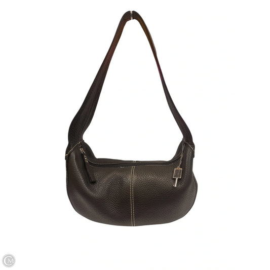 Handbag Leather By Fossil, Size: Medium