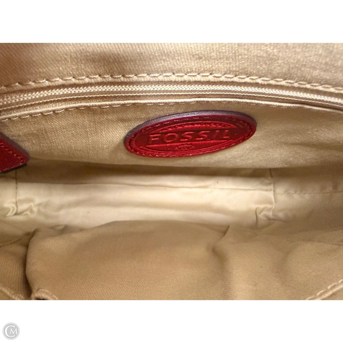 Crossbody Leather By Fossil, Size: Small