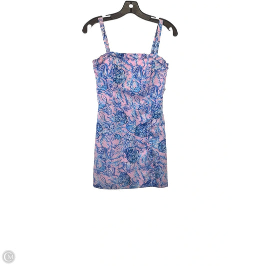 Romper Designer By Lilly Pulitzer In Blue & Pink, Size: Xxs