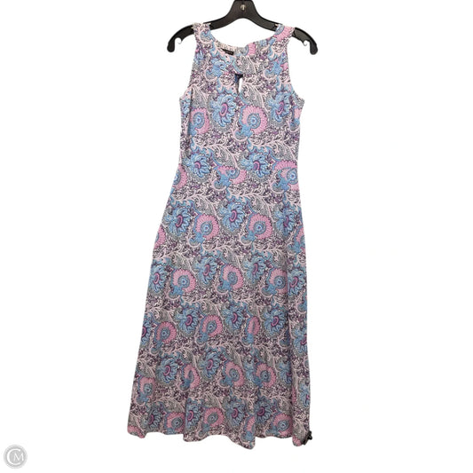 Dress Casual Maxi By Talbots In Blue & Purple, Size: Sp